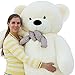 Joyfay Marca oso de peluche 100 - 200 cm gigante de la muñeca de juguete suave de la felpa de peluche oso de peluche de juguete oso peluche gigante peluches gigantes osos de peluche gigantes (200 cm, Blanco)