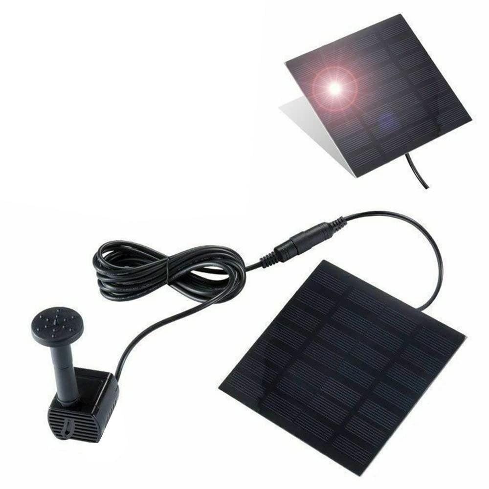 Solar Power Fountain Submersible Floating Water Pump Bird Bath Pond Garden Decor