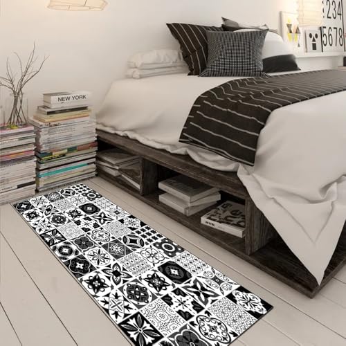 Alfombra de cocina larga estilo boho para pasillos transitados y dormitorios 3