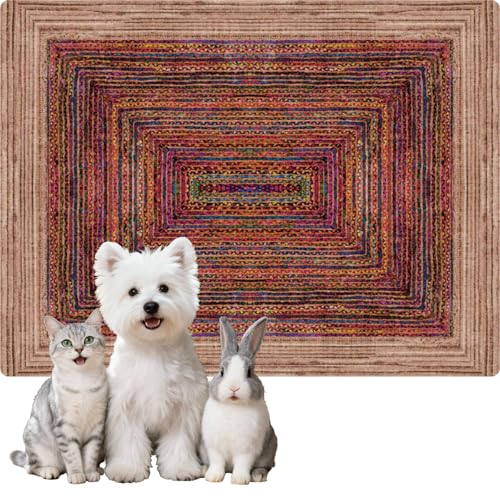 Washable Pee Pads for Dogs Reusable Puppy Potty Training Pads Ultra-Absorbent Thick Waterproof Leak-Proof Non-Slip Pads & Mat for Crate Playpen Floor Whelping & Housebreaking 2 Pack 18x24
