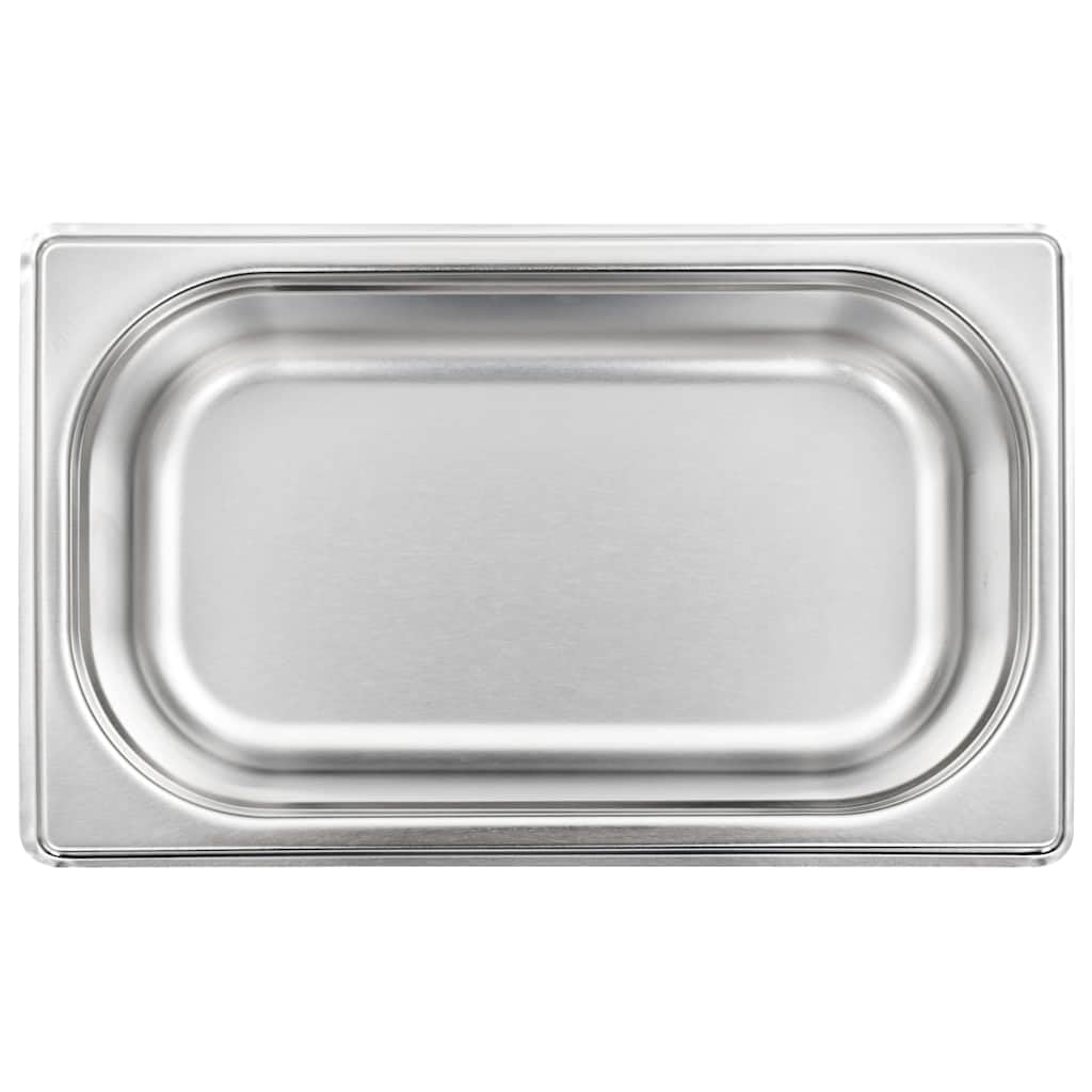 Gastronormbehälter 8 STK. GN 1/4 65 mm Edelstahl Stapelbar