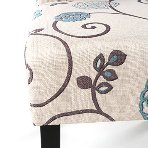 Christopher Knight Home Pertica Fabric Dining Chairs, 2-Pcs Set, White And Blue Floral