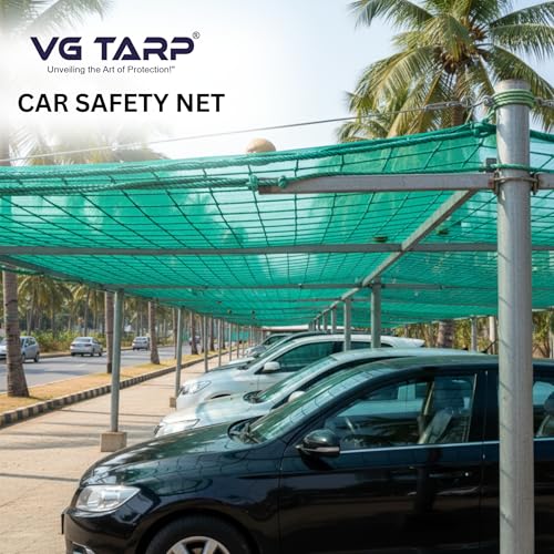 Image of HDPE 2 Layer Coconut Safety net /Coconut Fall Protection Net Green Colour 11 feet x 11 feet Heavy Duty Safety