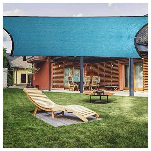 W.Z.H.H.H Shade Sail Voile d'ombrage Anti-UV Ombrelle Net extérieur Jardin Crème Solaire Crème Solaire Ombre Tissu Net Couverture végétale Car Cover Toile de Soleil (Color : Bleu, Size : 3x4M)