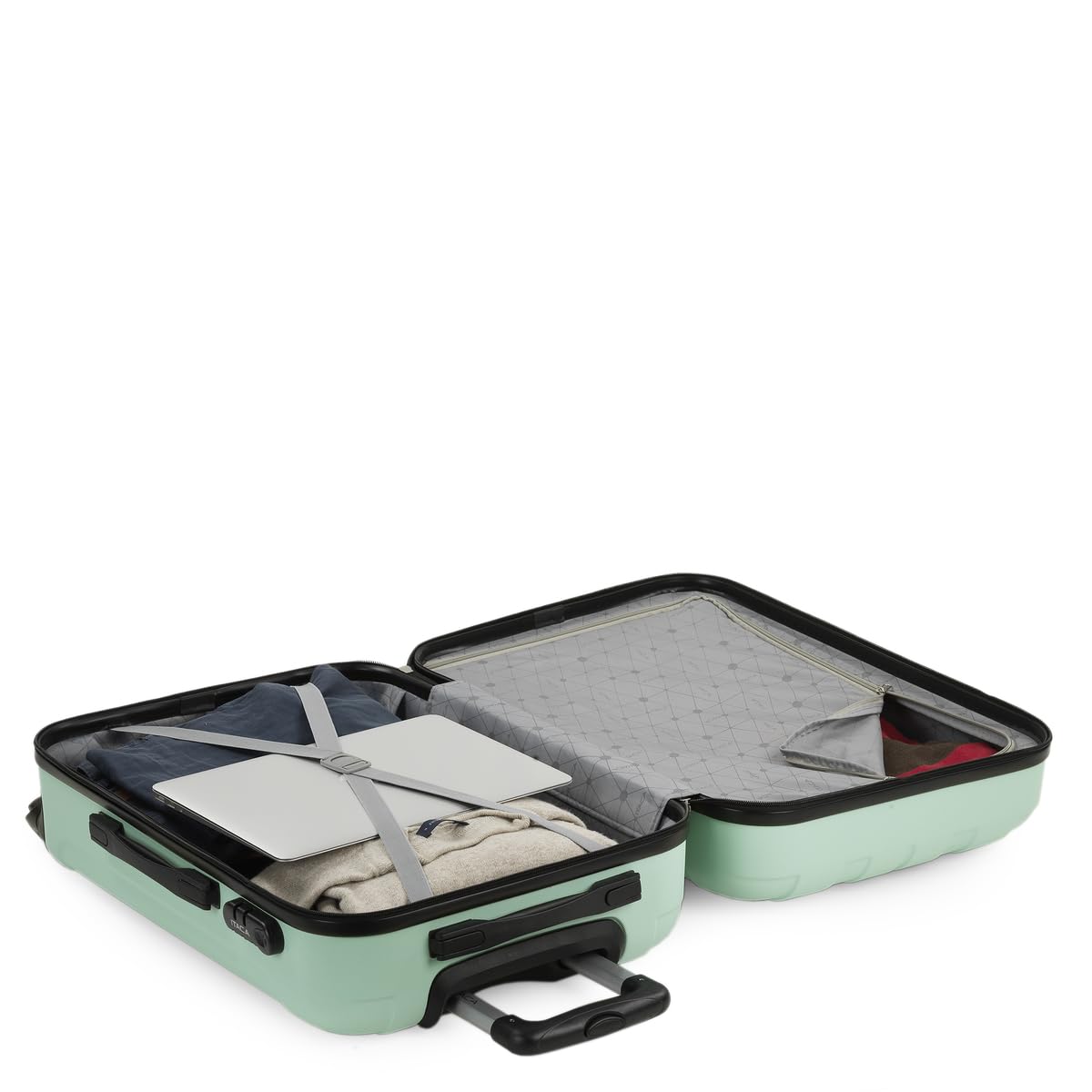 ITACA - Maletas Grandes De Viaje Rígidas Ligeras con 4 Doble Rueda 360° Maleta Grande 23 Kilos Alta Resistencia Maleta XL Duradera, Menta — view 9