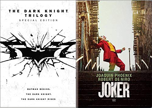The Darkest Villains DC Has Ever Produced: Joker + The Dark Knight Trilogy (Batman Begins/ The Dark Knight/ The Dark Knight Rises) W/ Bonus Special Features + 5 Original Villain Prints From Mondo