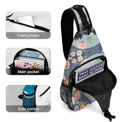 Bolso tipo sling bag para viaje y senderismo miniatura 4