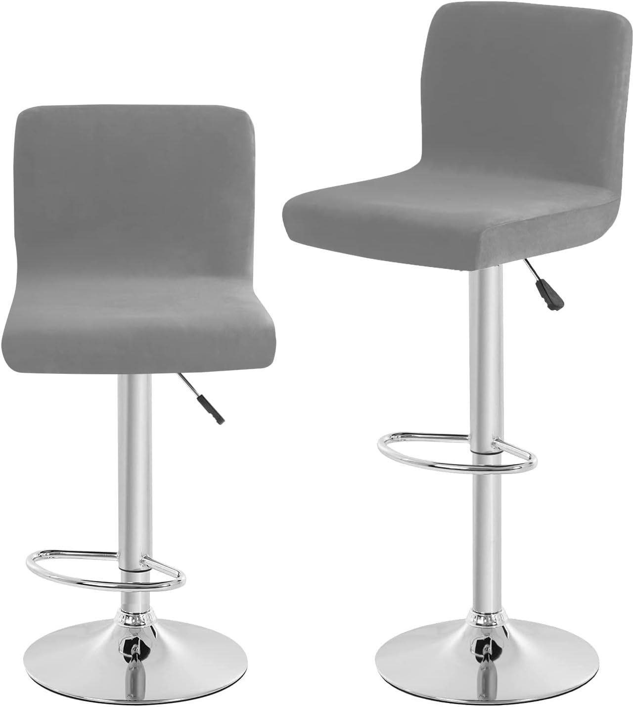 SONNACH Velvet Bar Stool Seat Covers, Square Barstool