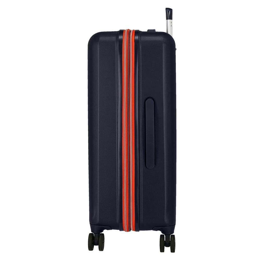 Joumma Disney Mickey Outline Maleta Mediana Azul 48x70x28 cms Rígido 3,98 kgs Cierre TSA ABS 3,98 kgs 79L