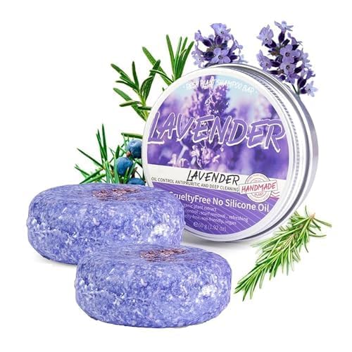 Miniatura 2 de 2 barras de champú para cabello gris, barra de champú de lluvia púrpura para cabello gris, barras de champú para cabello adelgazante para hombres y