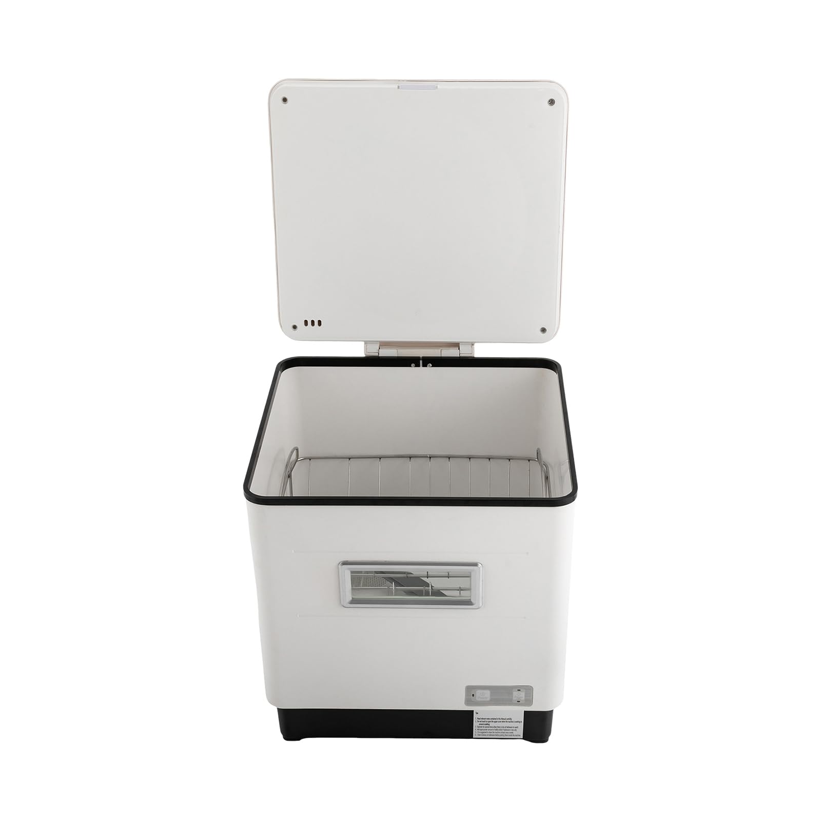 Zmywarka do mycia naczyń 1500 W z wężem wlotowym wody zmywarka ze stali nierdzewnej o dużej pojemności, obrotowy spray, biały (42 x 38 x 46 cm)