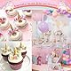 AOTWAN Einhorn Tortendeko Geburtstag, Tortendeko Einhorn Mädchen Neu, Einhorn Kuchen Topper Set, Macaron Kuchen Deko für Kinder Mädchen