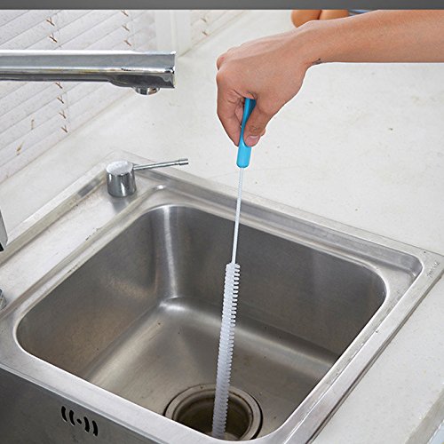 71cm Flexible Sink Drain Unblocker Brush Cleaner Kitchen Shower Bathroom Cleaning Tools