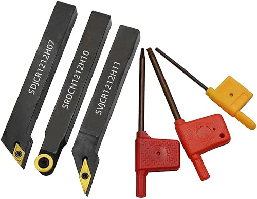 Miniatura 2 de SVJCR1212H11/SRDCN1212H10 /SDJCR1212H07Barra de mandrinar del portaherramientas. VCMT110304/RPMW1003MO/DCMT070204Insertos de torneado de carburo