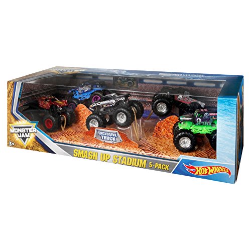 monster jam smash up stadium 5 pack