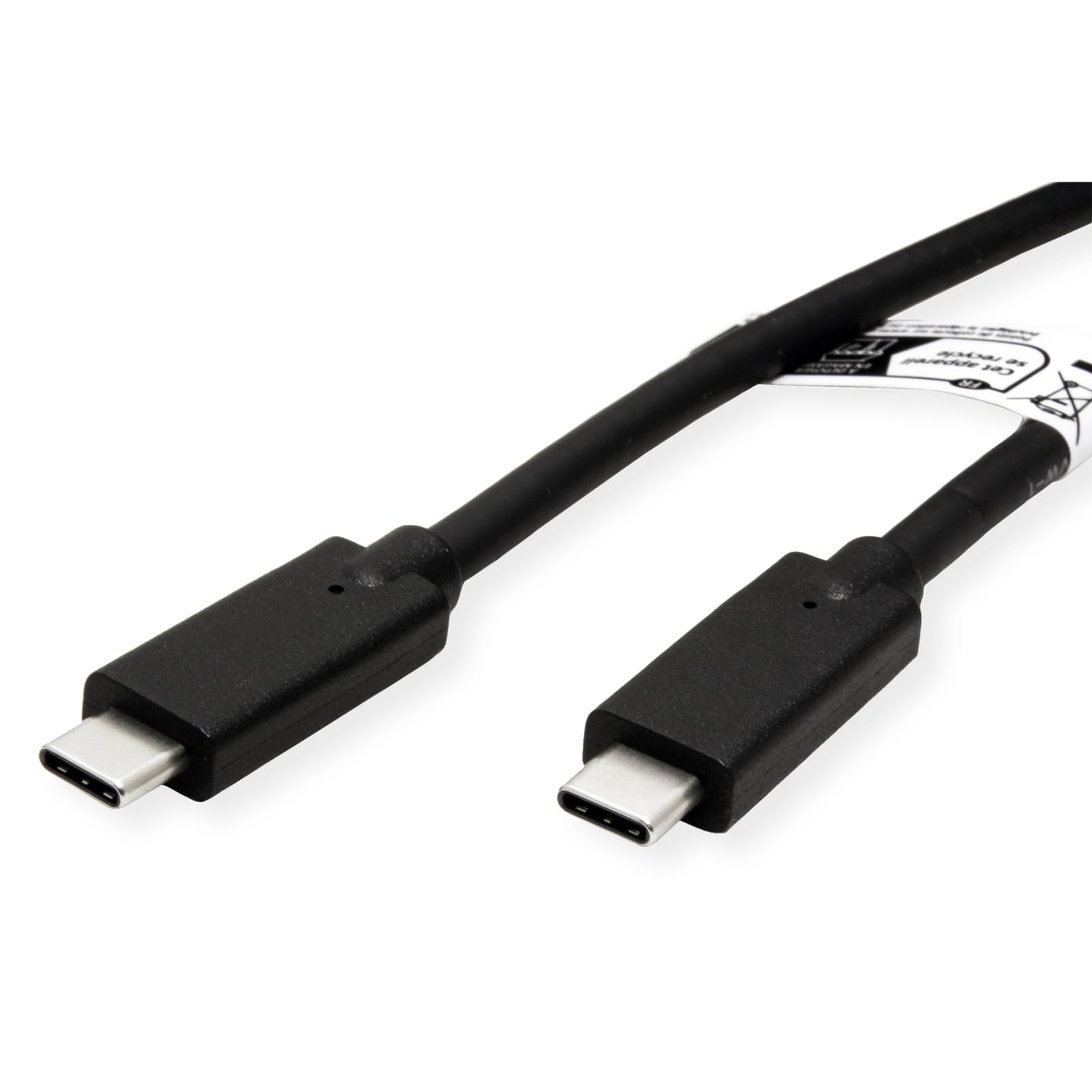 ROLINE Cavo compatibile con USB 3.2 Gen 2, C-C, ST/ST, 10 Gbit/s, Emark, 100 W, nero, 5 m