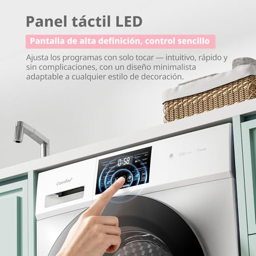 COMFEE' Lavadora 10KG Clase A-10% 1400RPM Motor BLDC Blanco CFP03EW100W-HL - Imagen 5