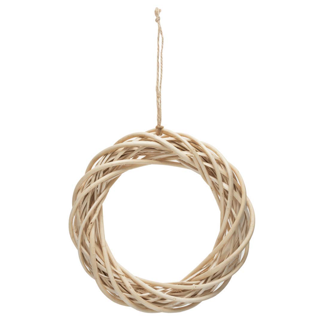 Occasions Light Willow 24cm Wicker Wreath Base Hanging Wreath Craft Ring