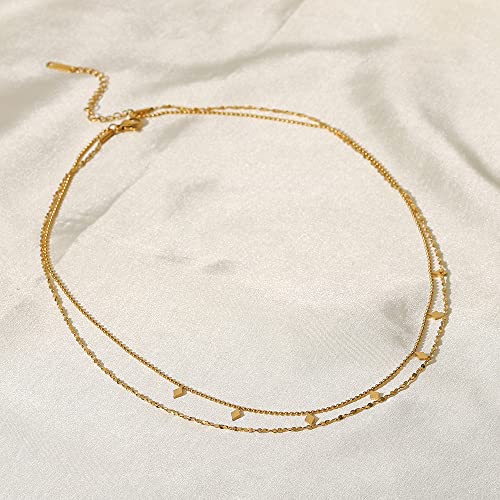 Collier double couche de perles à paillettes idéal pour illuminer vos tenues