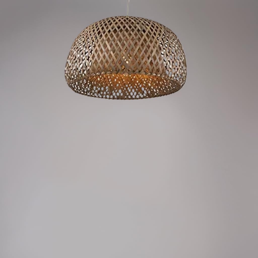 Bambus Art Woven Lampenfassung, E27, 100 cm, verstellbare Höhe, geeignet für Heimdekoration, Restaurant und Bar