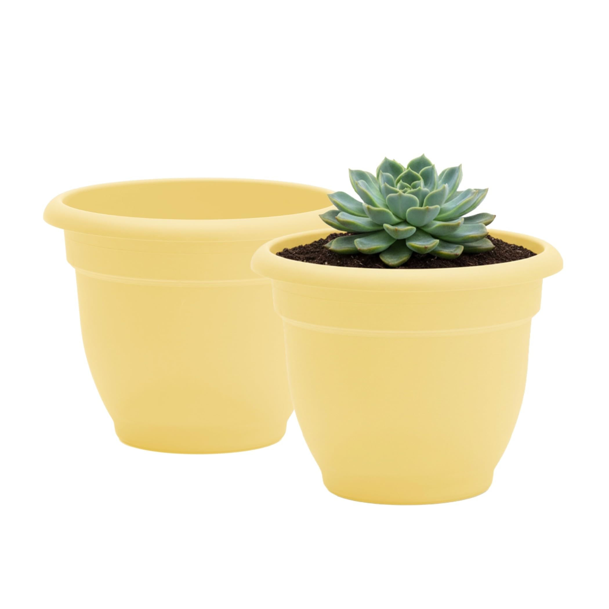 Bloem Ariana 12' Plastic Self-Watering Planter (2-Pack)