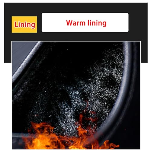 Men's Business Dress Shoes, Soft Sole Casual Leather Oxford Shoes for Men, Warm Lined Winter Cotton Padded Shoes, Comfortable Fit Round Toe Lace-Up3