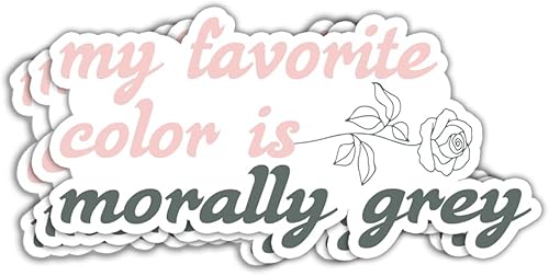 (3 unidades) - Calcomanías para libros con texto en inglés My Favorite Color is Morally, calcomanía para Kindle, romántico, libro romántico,