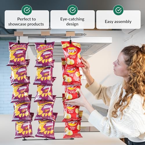 Miniatura 3 de Odoxia Expositor De Patatas Fritas Expositor Colgante De Patatas Fritas Colgante De Aperitivos Organice Su Espacio Perfecto Para Tiendas Y Para El Hogar De Caramelos