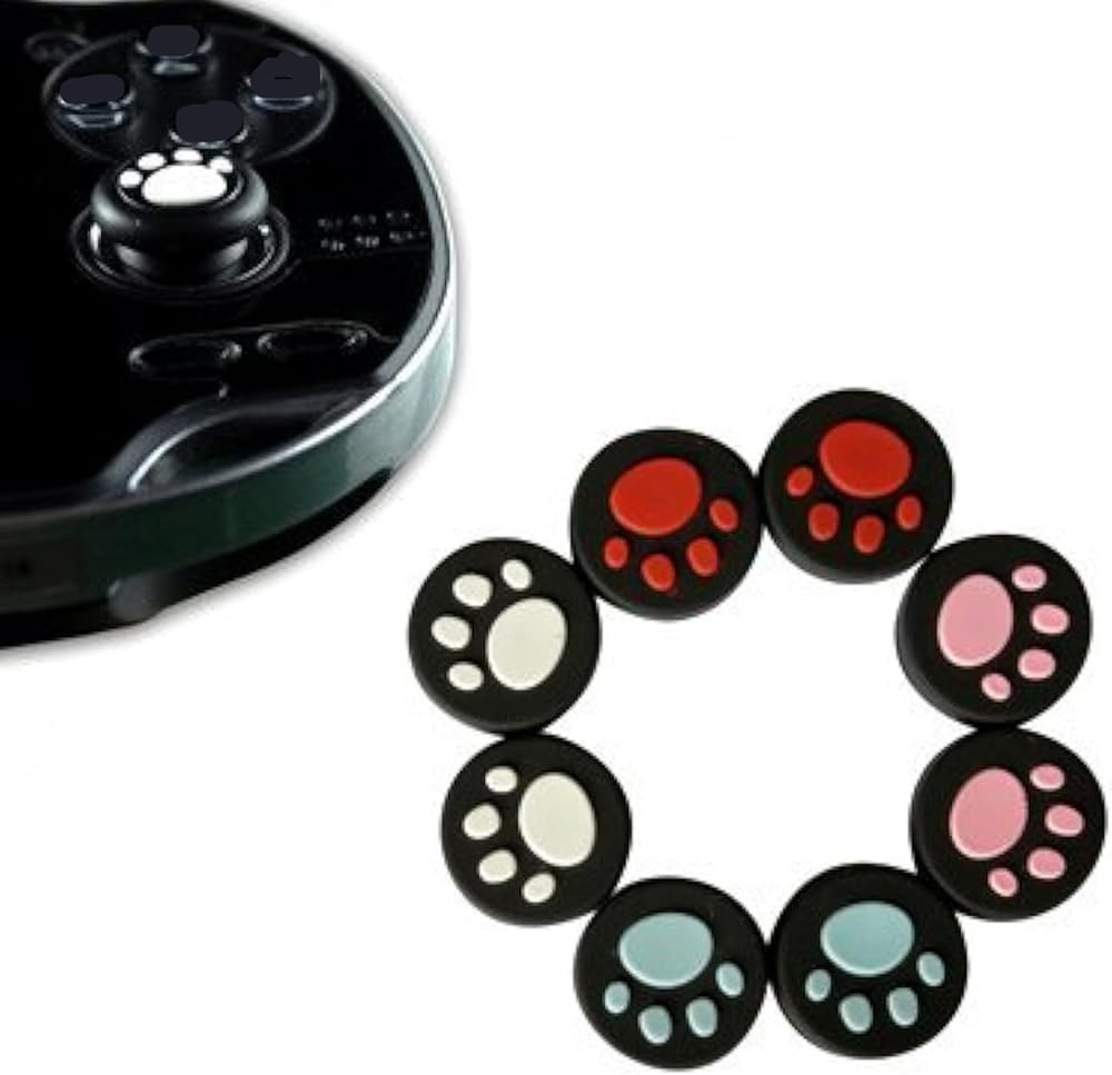 Silicone Joystick Caps Thumb Stick Analog Grip Cover Case Cap for PSV 2000 PSV 1000 Controller (8PCS)