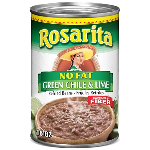 No Fat Refried Beans with Green Chile and Lime, 16 oz. (Pack of 6) image 2
