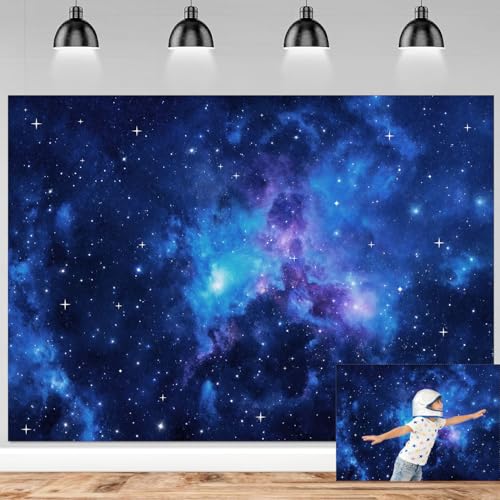 Fondo Galaxy Stars 8x6 FT para fotografía y decoración miniatura 2