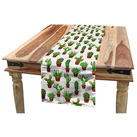 ABAKUHAUS Cactus Camino de Mesa, Modelo Floral floreros, Decorativo para el Comedor o Sala de Estar Cover