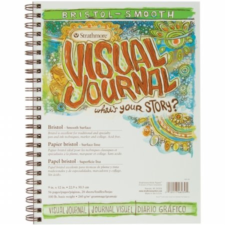 Carnet Bristol Strathmore Visual Journal lisse 9x12 de 28 feuilles