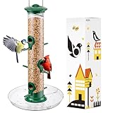 iBorn Vogelfutterspender,Futterstation für Cardinal mit 6 Anflugplätzen,20 cm...