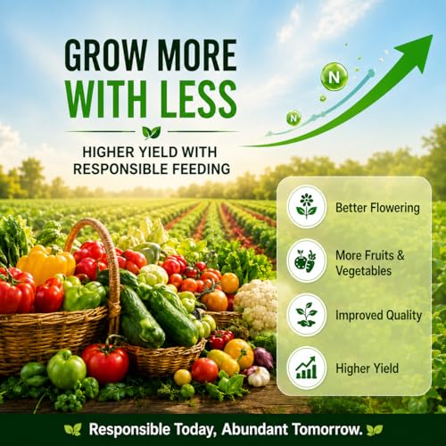 Image of Go Garden Neem Coated Urea Fertilizer 5kg | Water Soluble Nitrogen Plant Food | Boosts Growth & Yield | Ideal for Home Garden, Terrace, Vegetables, Flowers & Outdoor Plants