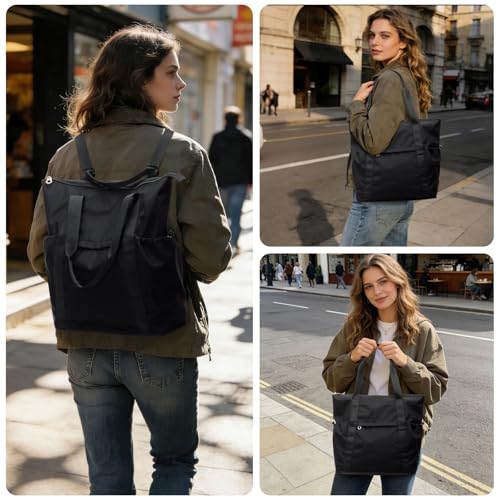 Bolso Tote para mujer, ligero, nylon para viaje y diario miniatura 2
