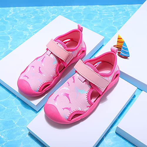 EnJoCho Girl Boy Water Lightweight Shoes Beach Sandals 1-10Years Closed-Toed Lightweight Shoes Unisex Child Fashion Sandals3