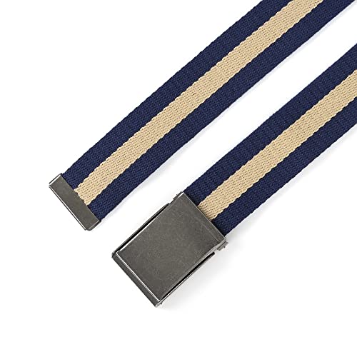 Image of Mile High Life Canvas Web Belt | Cut to Fit Up to 52 inch | Flip-Top Matte Silver Nickel Buckle 12 Colors