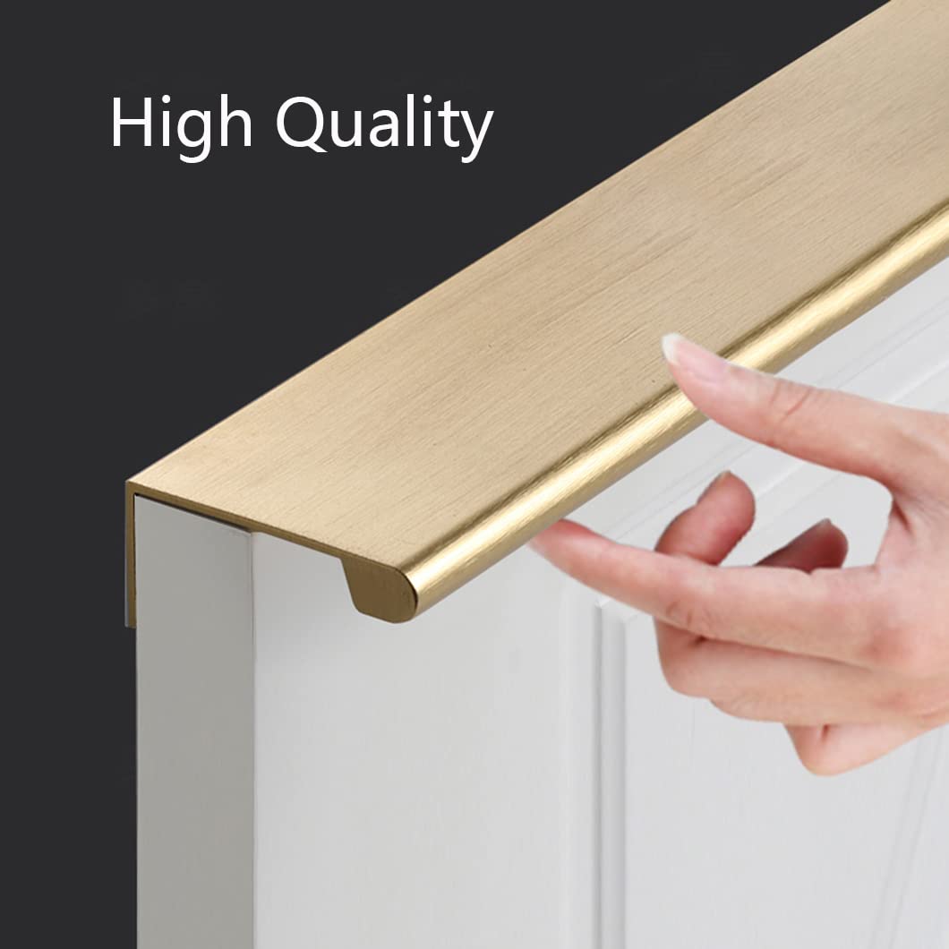 Maniglie Nascoste Per Mobili - 2 Pezzi Extra Lunghe In Lega Alluminio Oro | Per Armadi, Cucina E Cassetti - Foto 3