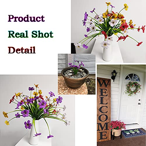 SMALUCK Artificial Violet Flowers Outdoor - Image 3