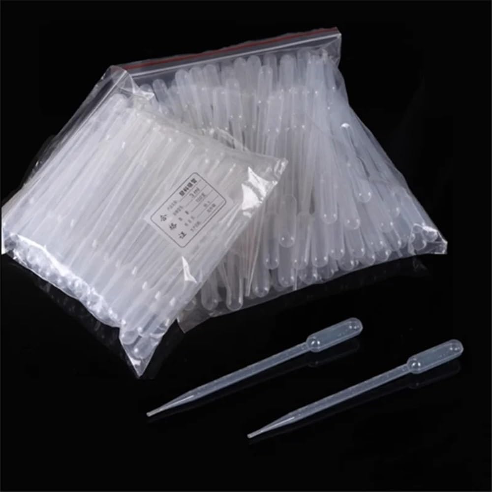 Cristalería de Laboratorio Pipetas de plástico for transferencia de líquidos, 100 unidades, 500 unidades, 1 ml, 2 ml, 3 ml, 3 ml-L, 5 ml, 10 ml, for experimentos.(3ml-L 500pcs)
