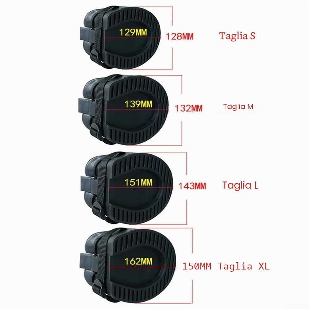 Stivali per zoccoli per cavalli, 2 pezzi, S/M/XL, in gomma, protezione per zoccoli per cavalli, antiscivolo (M)