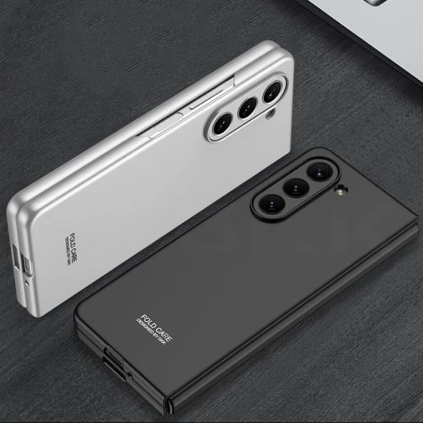 Image of MILLION CASES Back Cover Case for Samsung Galaxy Z Fold6 Shockproof Protective Ultra Thin Hard Back Shell Case(Black)