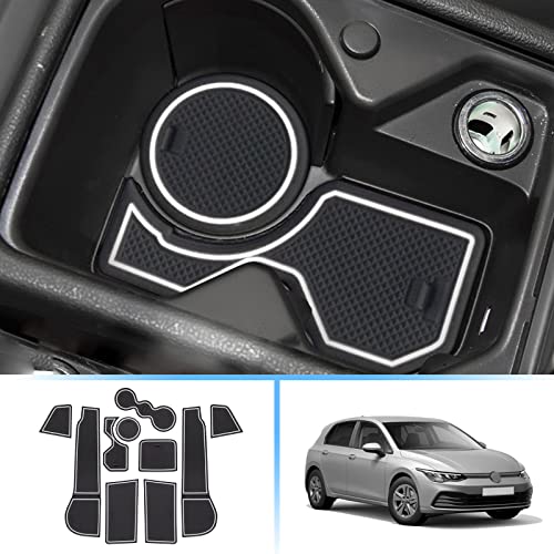 Alfombras de goma para consola de VW Golf 8 MK8 juego de protectores interiores premium