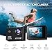 Yolansin 4K30FPS Action Camera with 64GB SD Card, Pre-recording 20MP Underwater Camera, 131FT Waterproof Cameras,2.4G Remote Control 170°Sports Camera, 2 Batteries Helmet Accessories Kit