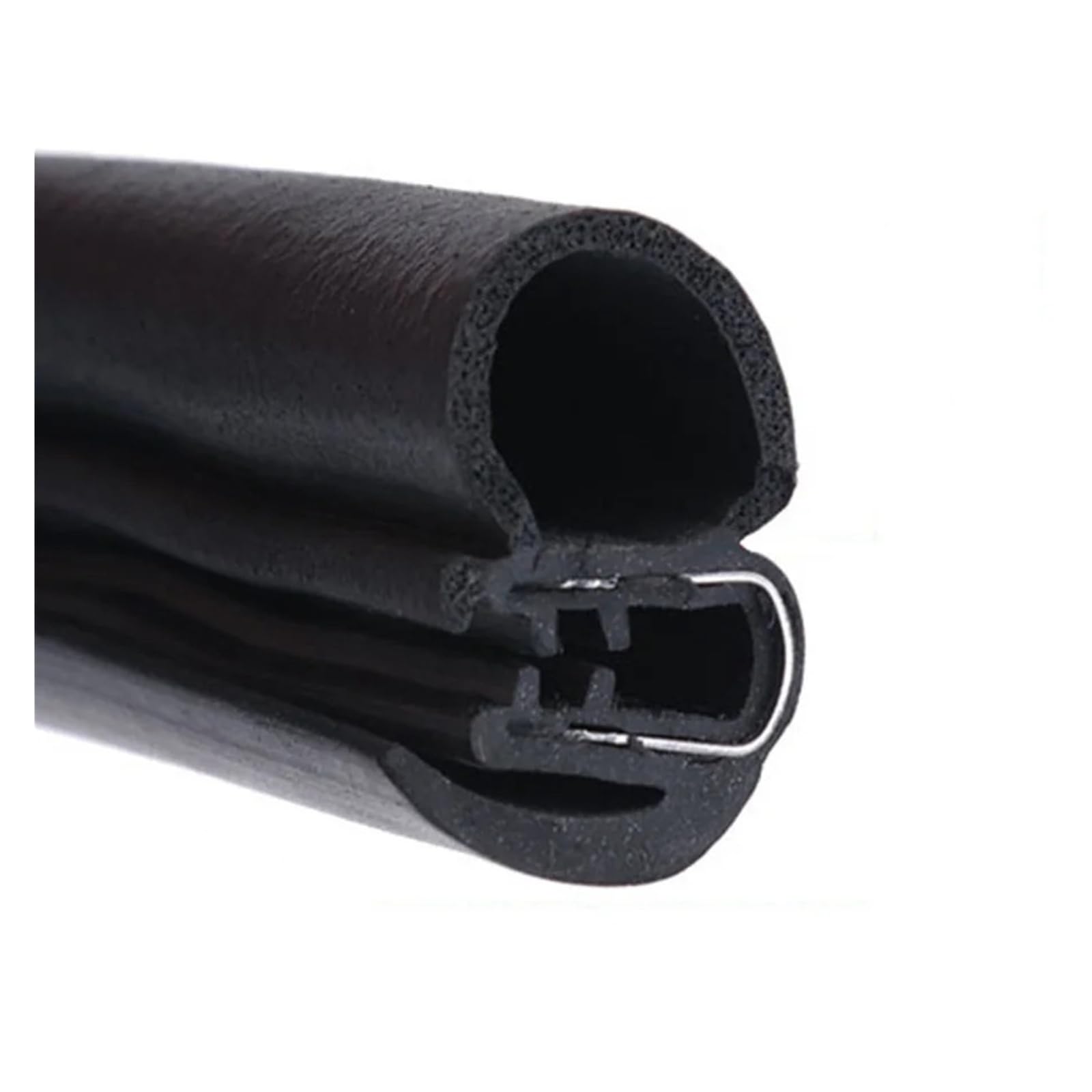 Uussup One Color Rubber Seal Weather Stripping 4 M Car Door Seal Weatherstrip Weatherstripping Soundproof Waterproof Pdm Steel Belt Rubber