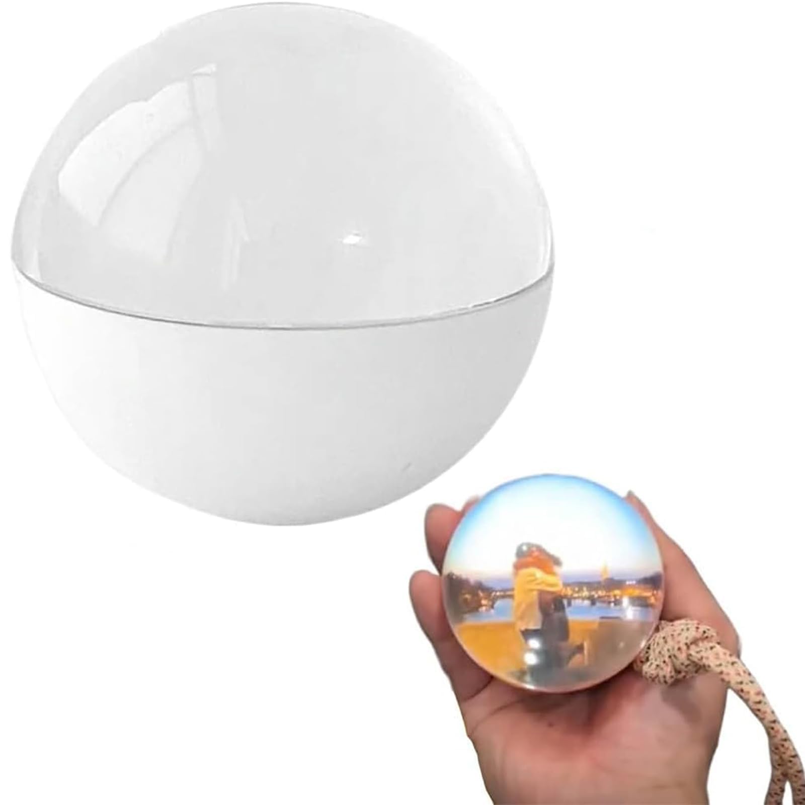 Affichage numérique de Crystal Ball, sphère de globe de lumière de 2,7 "avec écran électronique-arrière-arrière, lecteur vidéo personnalisé, cadeau personnalisable