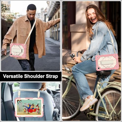 Coque Revvl Tab 2 2025 rotative antichoc silicone or rose