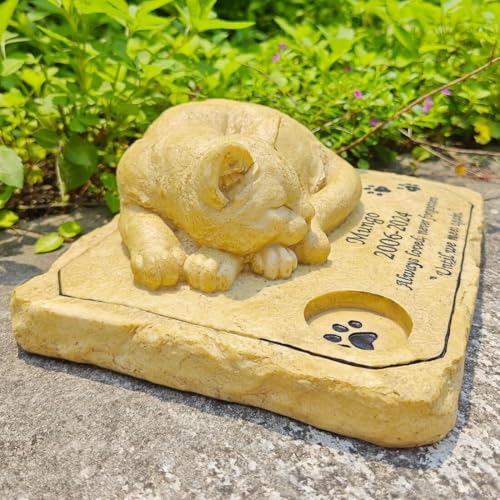 JvFbjLF Piedras conmemorativas personalizadas para mascotas y decoración de jardín 6