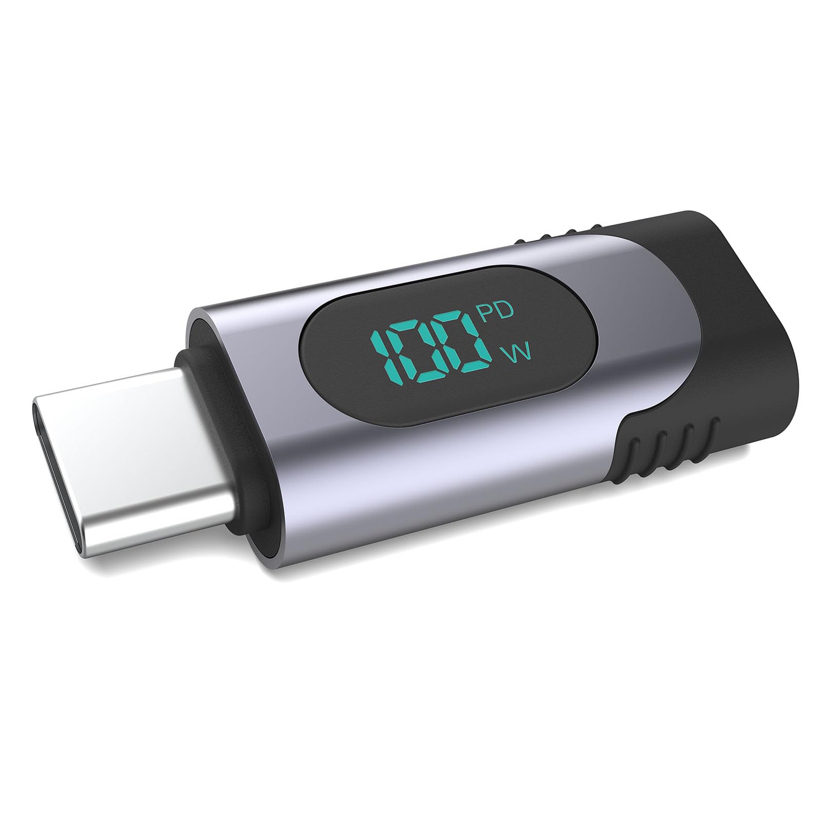 Ldabrye Aluminum USB C Extenders Adapters Connectors LED Display Rapid Charging USB C Extension 480Mbps for Mobile Tablets 100W